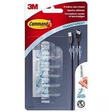 Διαχειριστής Καλωδίων Clear 3M 17017 4Τεμ.  Καλώδια - Adaptors