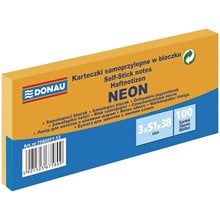 Αυτοκόλλητες Σημειώσεις Donau Neon 51x38mm 3τεμ.100φ.Πορτοκαλί 7585011-12  Post It - Χαρτάκια