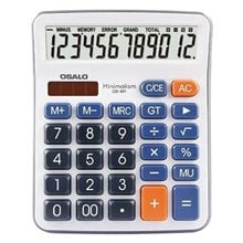 Αριθμομηχανή Osalo OS-6M 124x15x25mm 12ψηφίων  Αριθμομηχανές