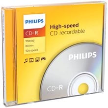 CD-R Philips 700MB 52xSpeed 80min Recordable  CD-DVD