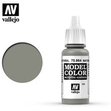 Model color acrylic paint -Vallejo 17ml -Natural steel  70864  Διακοσμητικά μακέτας