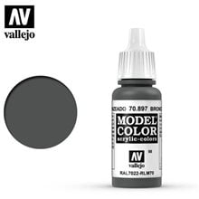 Model color acrylic paint -Vallejo 17ml -Bronze green 70897  Διακοσμητικά μακέτας