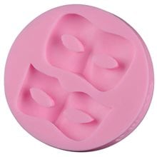 Craftistico Καλούπι Σιλικόνης 7,5χ7,5χ1,5cm Μάσκες/Μάτια  Καλούπια