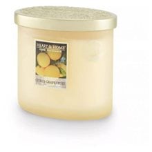 Κερί Heart & Home  Διπλό Φυτίλι Γκρειποφρουτ 220g  Κεριά & Αξεσουάρ
