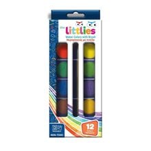 The Littlies Νερομπογιές με Πινέλο Οβάλ The Littlies 12χρώματα 000646087  Νερομπογιές