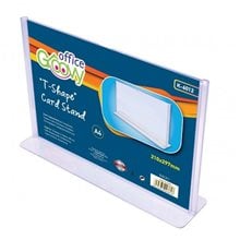 Σταντ Εντύπων Κ-6012 για 1 Φύλλο Α4 Πλάγιο T-Shaped Ακρυλικό  Σταντ εντύπων