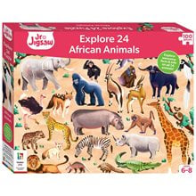 Junior Jigsaw Explore 24 African Animals  Παζλ Παιδικά