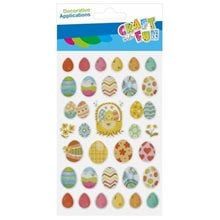 Πασχαλινά Puffy Αυγά 33τμχ  Stickers