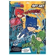 Art Set Pj Masks με Αυτοκολλητα, Σελιδες Χρωματισμου & 6  Μαρκαδορους 000484196  Ψυχαγωγικά