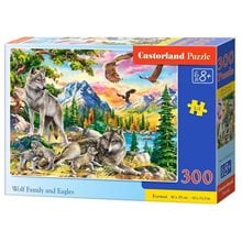 Παζλ Castorland 300τμχ. WOLF FAMILY AND EAGLES  Παζλ Παιδικά