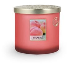 Κερί Αρωματικό Heart & Home Με Διπλό Φυτίλι Ροδάκινο 220gr  Κεριά & Αξεσουάρ