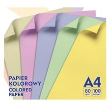 Xαρτί Φωτοτυπικό Α4 Gimboo 80gr Παστέλ Mix 5 Χρώματα 100φυλλα  Φωτοαντιγραφικά