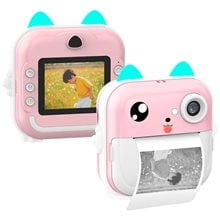 LAMTECH BLUETOOTH KID INSTANT CAMERA WHITE/PINK  Instant Camera