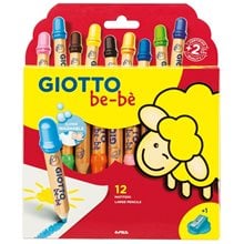 Ξυλομπογιές Giotto Bebe 12τμχ.  Ξυλομπογιές