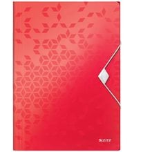 Ντοσιέ A4 Leitz PP WOW Με Λάστιχο Red 4599-00-26  Ντοσιέ