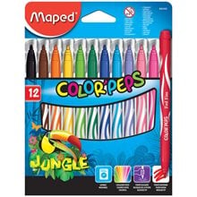 Μαρκαδόρος Maped Jungle 12τεμ. Ψιλής Γραφής 845420  Μαρκάδοροι Ψιλής Γραφής