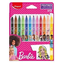 Μαρκαδόρος Maped Barbie Felt Pens 12τμχ 845418  Μαρκάδοροι Ψιλής Γραφής