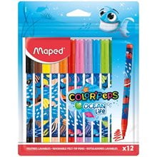 Μαρκαδόρος Maped Color Peps Ocean Life 12τμχ. 845701  Μαρκάδοροι Ψιλής Γραφής