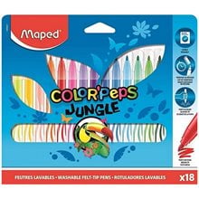 Μαρκαδόροι Maped Jungle 18τμχ 845421  Μαρκάδοροι Ψιλής Γραφής