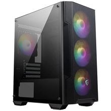 MSI PC CHASSIS MAG FORGE M100A BLACK, MINI TOWER ATX, RGB LIGHTING, W/O PSU, Front: 3x 120mm AUTO-RGB Fan, Rear: 1x 120mm AUTO-RGB Fan, 2YW  Κουτιά Desktop