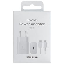 SAMSUNG USB CHARGER AND CABLE 15W WHITE  Φορτιστές - Καλώδια