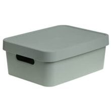 Κουτί Αποθήκευσης Πλαστικό με Καπάκι Cyclops 11L 36x27.5x13.5cm Πράσινο  Κουτιά Αρχείου