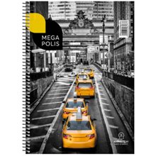 Τετράδιο Σπιράλ 20x30 Salko Megapolis 2Θεμ.60φυλ.6487  Τετράδια Σπιράλ