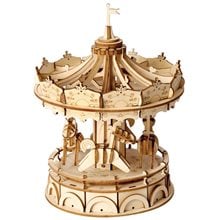 Robotime DIY Puzzle Merry - Go - Round 3D Wooden Puzzle 174pcs  Παζλ Ενηλίκων