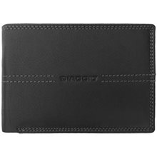 Biaggio Πορτοφόλι Ανδρικό Δερμάτινο Μαύρο BI1183A  Πορτοφόλια