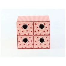Συρταριέρα B'log με 4 Συρτάρια Ladybug  Αρχειοθήκη - Χαρτοθήκη