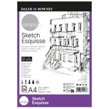 Simply Sketch Χαρτι Α4 100gr 60 Φυλλα  Μπλοκ - Χαρτιά Ζωγραφικής & Σχεδίου