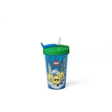 LEGO® ΠΟΤΗΡΙ ΜΕ ΚΑΛΑΜΑΚΙ 0.5L ΙCONIC BOY - 40441724  Πιάτα - Ποτήρια