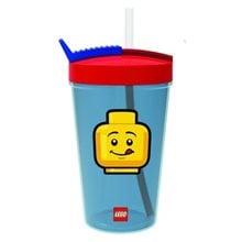 LEGO® ΠΟΤΗΡΙ ΜΕ ΚΑΛΑΜΑΚΙ 0.5L ΙCONIC CLASSIC - 40440001  Πιάτα - Ποτήρια