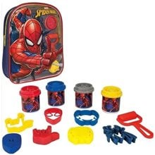 ΠΛΑΣΤΕΛΙΝΗ SPIDERMAN  : ΤΣΑΝΤΑ ΠΛΑΤΗΣ ΜΕ 4 ΒΑΖΑΚΙΑ - ΚΑΠΑΚΙΑ ΚΑΛΟΥΠΑΚΙΑ ΚΑΙ 5 ΕΡΓΑΛΕΙΑ (200GR)  Πλαστελίνες