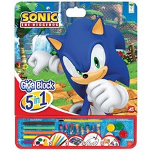 ΣΕΤ ΖΩΓΡΑΦΙΚΗΣ GIGA BLOCK 5 IN 1: SONIC THE HEDGEHOG  Ζωγραφική για παιδιά