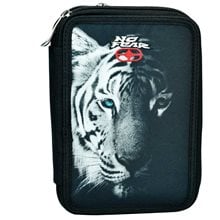 Κασετίνα Διπλή Γεμάτη BMU No Fear Dark Tiger 348-25100  Κασετίνες Γεμάτες
