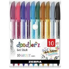 Στυλό Zebra Doodler'z Glitter 1.0 Σετ 10 Χρωμάτων  Στυλό