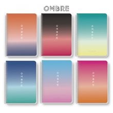 Τετράδιο Σπιράλ Black and White Α4 1Θ 30φ Ombre  Τετράδια Σπιράλ