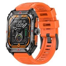 LAMTECH SPORT WATCH BT5.1 WITH HEALTH SENSOR & SPORT TRACKING SQUARE TFT 2.02' DISPLAY B.ORANGE  Smartwatches
