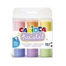 Τέμπερες Carioca Pot Pastel 25ml 6τμχ  43185  Χρώματα Τέμπερας