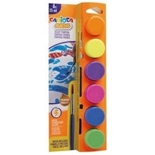 Carioca Τέμπερα Ζωγραφικής Neon 25ml x6 Χρώματα με Πινέλο 40486  Τέμπερες