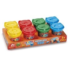 Carioca 8 Πλαστοζυμαράκια x150gr Πλαστελίνης για 1+ Ετών 43188  Παιδικός Πηλός - Playdoh
