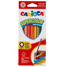 Carioca Hexagonal Supercolor Σετ Ξυλομπογιές 12τμχ 43391  Ξυλομπογιές