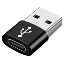 CABLEXPERT USB AM TO TYPE-C FEMALE ADAPTER BLACK  Φορτιστές - Καλώδια