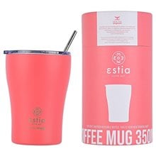Estia Θερμός Coffee Mug Save The Aegean 350Ml Fusion Coral  Θερμός - Παγούρια