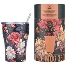 Estia Θερμός Coffee Mug Save The Aegean 350Ml Midnight Blossom  Θερμός - Παγούρια