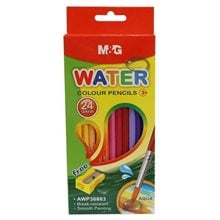 Ξυλομπογιές M&G Aqua 24χρ. με Ξύστρα AWP36883  Ξυλομπογιές