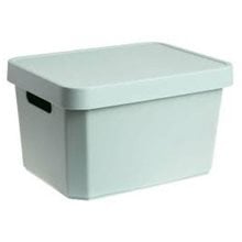 Κουτί Αποθήκευσης Πλαστικό με Καπάκι Cyclops 17L 36x27.5x21.5cm Πράσινο  Κουτιά Αρχείου