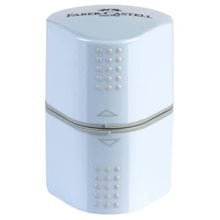 Ξύστρα Faber-Castell Πλαστική Τριπλή Sky Blue 183874  Ξύστρες