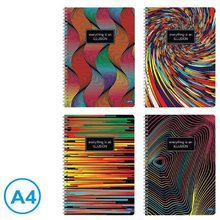 Τετράδιο Σπιράλ Lastva  Α4 100φ. Illusion 33218  Τετράδια Σπιράλ